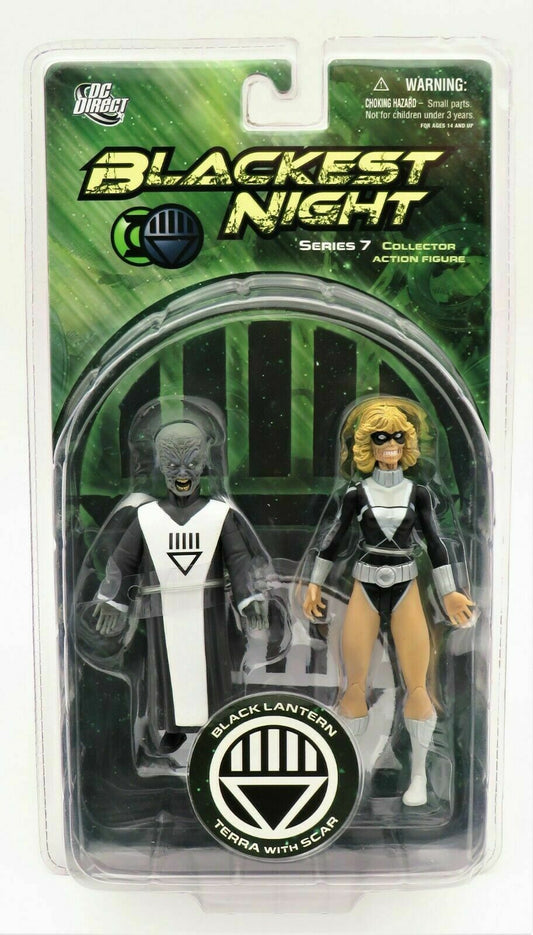 DC DIRECT - Dc Comics - Blackest Night Black Lantern - Terra with Scar Action Figure
