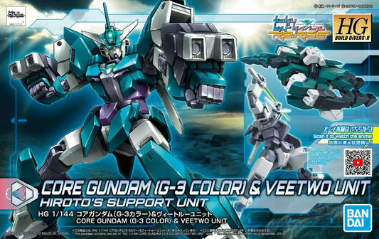 BANDAI - Gunpla - HG Build Diver R - Core Gundam [G-3 Color] & Veetwo Unit #006 1/144