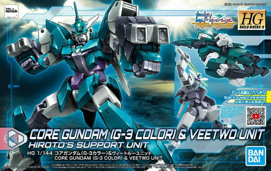 BANDAI - Gunpla - HG Build Diver-R - Core Gundam [G-3 Color] & Weetwo Unit #006 1/144