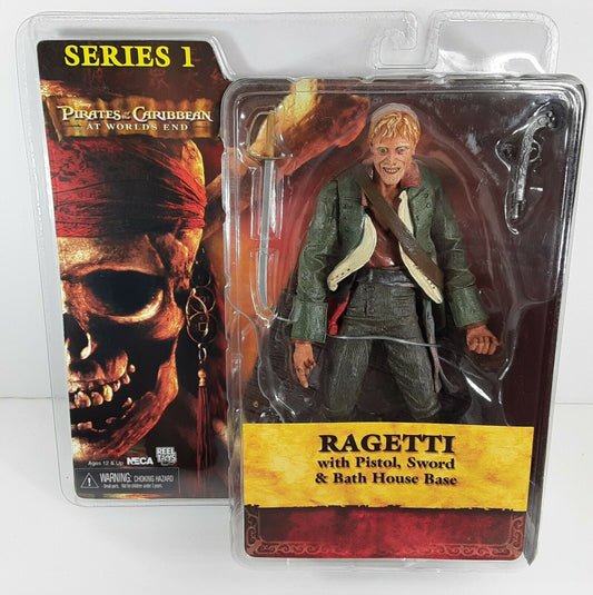 MCFARLANE TOYS - Pirates of The Carribean - Ragetti with Pistols , Sword & Bath House Base Series 1