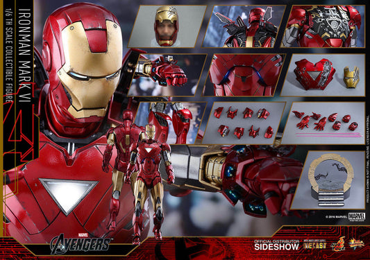 HOT TOYS - Marvel - Avengers - Marvel - Iron Man Mark 6 - 1:6 Action Doll Die Cast MMS 378 D17