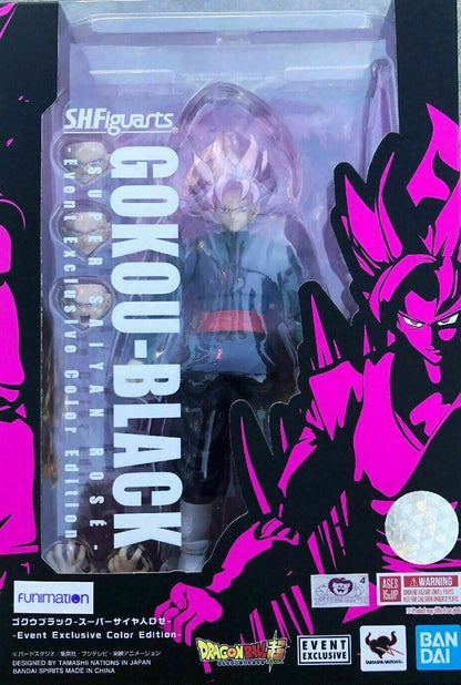 BANDAI - Dragon Ball - Gokou Black SS Rosè event EXCLUSIVE Color Edition S.H. Figuarts Action Figure San Diego Comic Con 2019