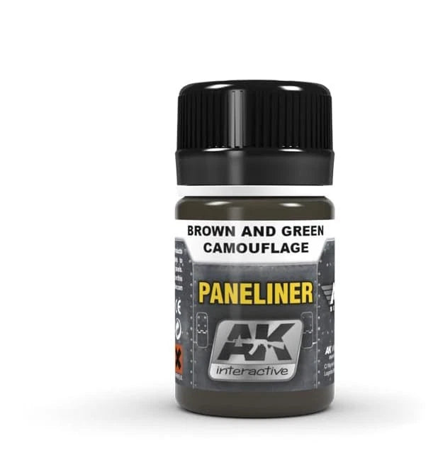 AK INTERACTIVE AK-2071 Paneliner for Brown And Green Camouflage 35ml