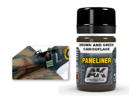 AK INTERACTIVE AK-2071 Paneliner for Brown And Green Camouflage 35ml