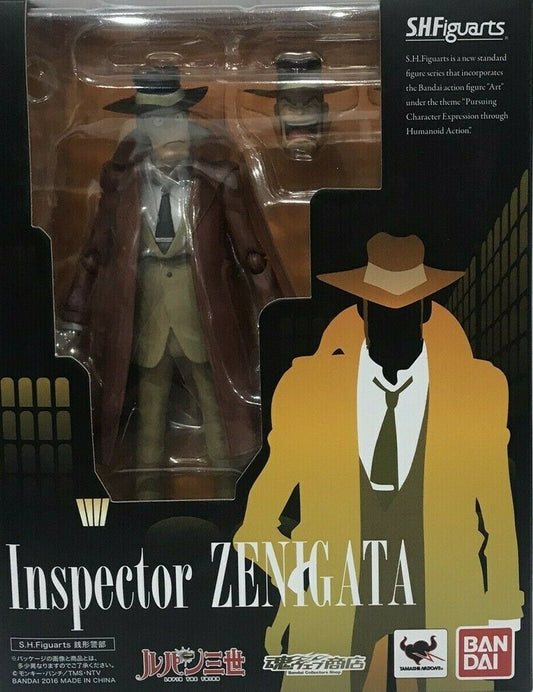 BANDAI - Lupin III S.H. Figuarts Action Figure Inspector Zenigata 14 cm