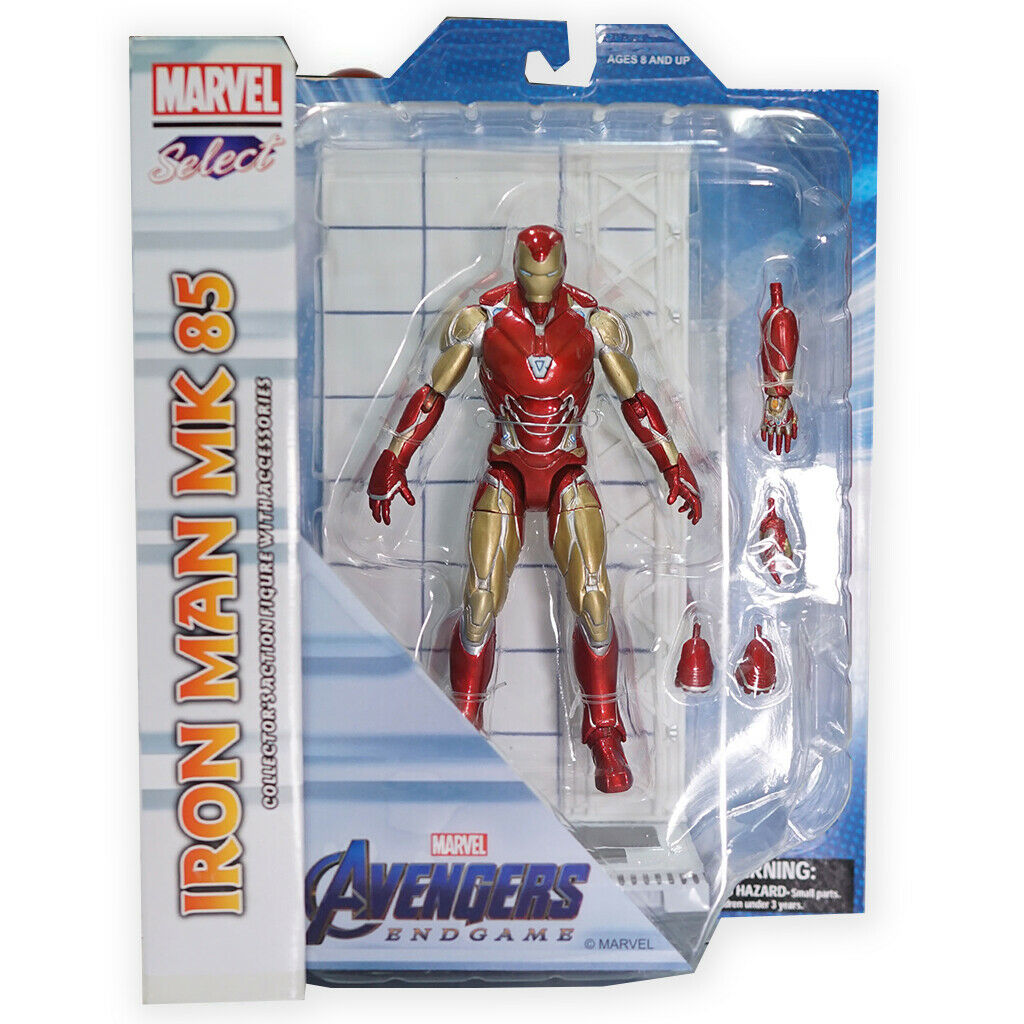 DIAMOND SELECT TOYS - Marvel - Select Avengers Endgames Iron Man MK85 Action Figure