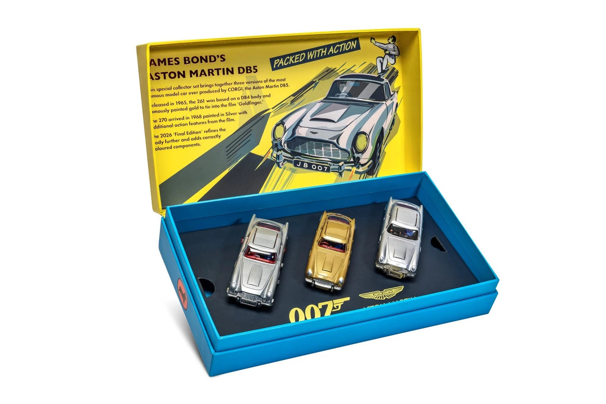 CORGI TOYS - Corgi James Bond Aston Martin DB5 Classic Collector Set, 70th Anniversary  1/43