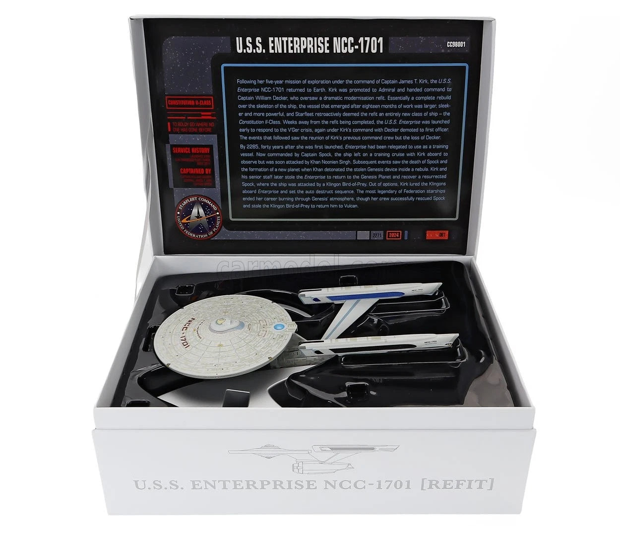 CORGI TOYS - Star Trek - USS Enterprise NCC-1701 (Star Trek II: The Wrath of Khan) Refit
