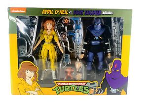 NECA - TMNT Teenager Mutant Ninja Turtles Action Figure 2 Pack April O'Neil & Foot Soldier