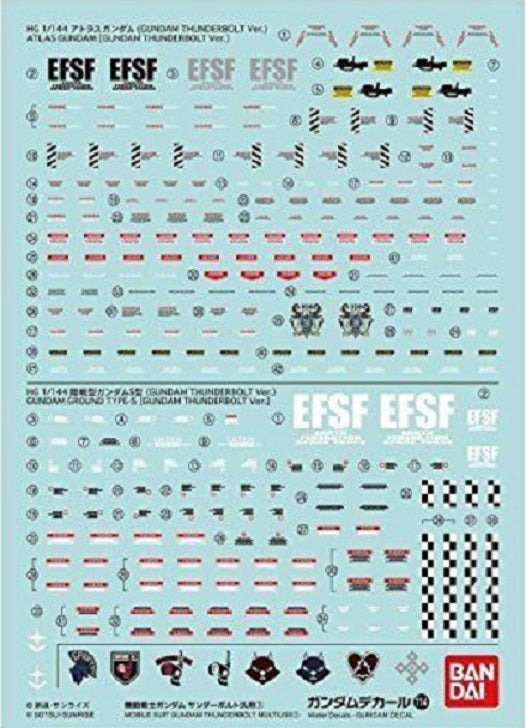 BANDAI - Gunpla - Decal - Mobile Suit Thunderbolt Multiuse 114