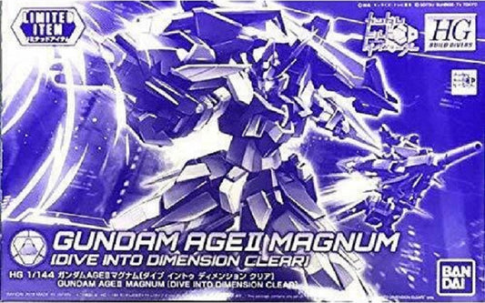 BANDAI - Gunpla - HG Build Diver - Gundam Age II Magnum [Dive into Dimension Clear] 1/144