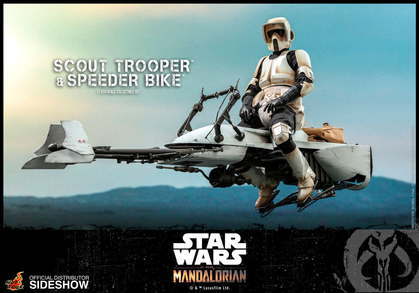 HOT TOYS - Star Wars The Mandalorian - Scout Trooper and Speeder Bike - 1:6 Scale TMS017