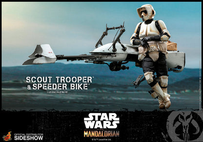 HOT TOYS - Star Wars The Mandalorian - Scout Trooper and Speeder Bike - 1:6 Scale TMS017