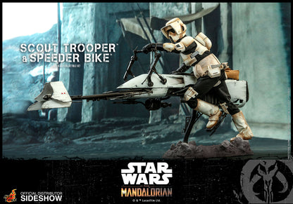 HOT TOYS - Star Wars The Mandalorian - Scout Trooper and Speeder Bike - 1:6 Scale TMS017