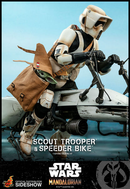 HOT TOYS - Star Wars The Mandalorian - Scout Trooper and Speeder Bike - 1:6 Scale TMS017