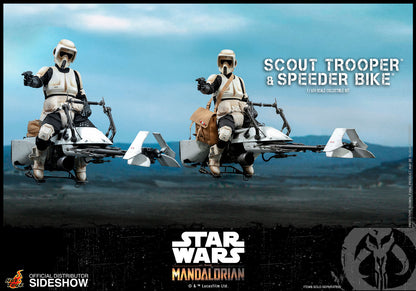 HOT TOYS - Star Wars The Mandalorian - Scout Trooper and Speeder Bike - 1:6 Scale TMS017