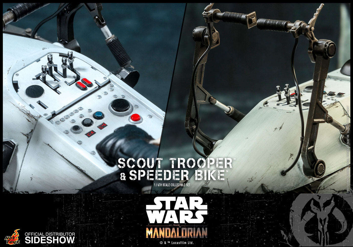 HOT TOYS - Star Wars The Mandalorian - Scout Trooper and Speeder Bike - 1:6 Scale TMS017