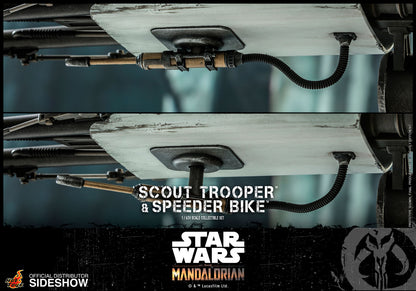 HOT TOYS - Star Wars The Mandalorian - Scout Trooper and Speeder Bike - 1:6 Scale TMS017