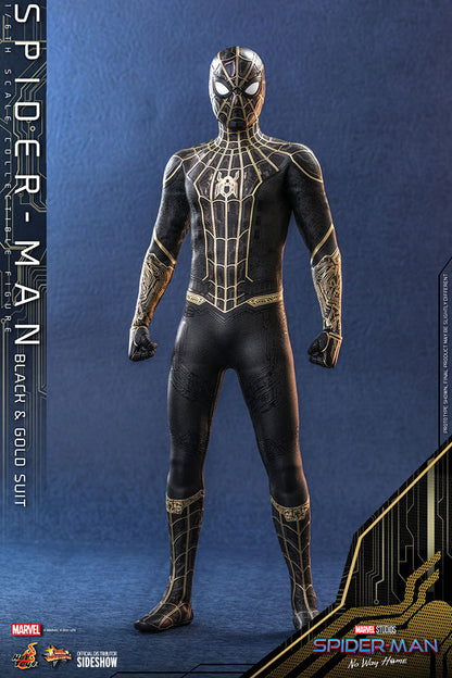 HOT TOYS - Marvel - Spider-Man No Way Home  Spider-Man (Black & Gold Suit) MMS604