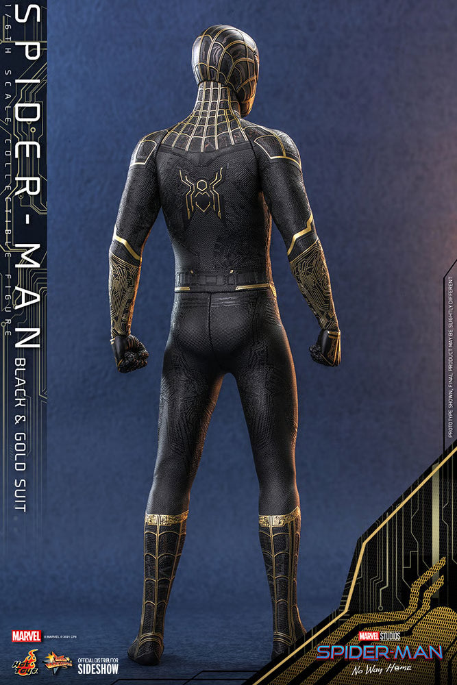 HOT TOYS - Marvel - Spider-Man No Way Home  Spider-Man (Black & Gold Suit) MMS604