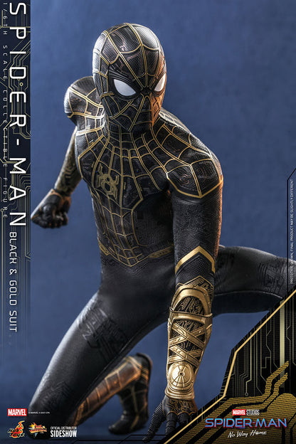 HOT TOYS - Marvel - Spider-Man No Way Home  Spider-Man (Black & Gold Suit) MMS604