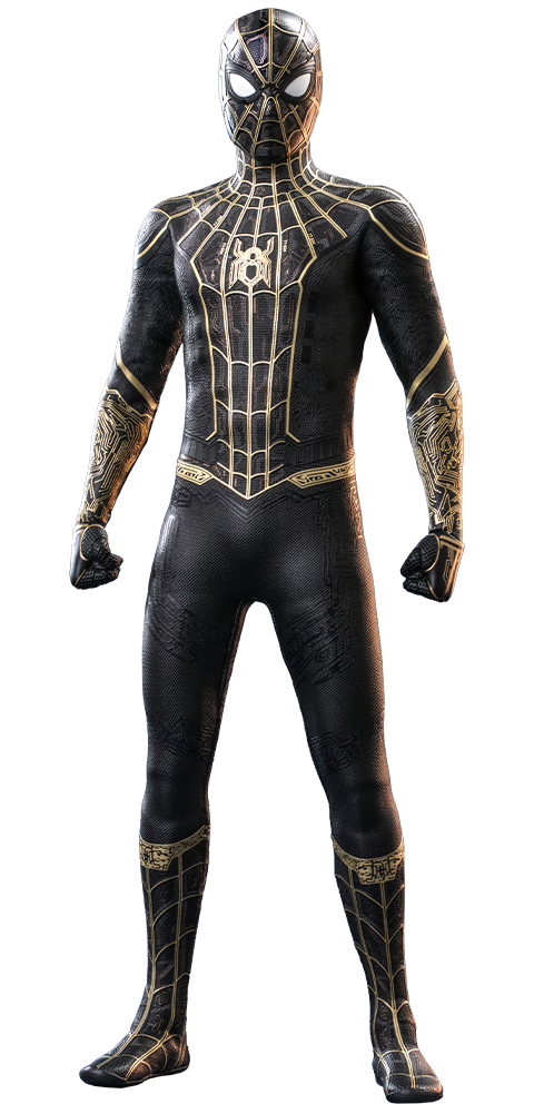 HOT TOYS - Marvel - Spider-Man No Way Home  Spider-Man (Black & Gold Suit) MMS604