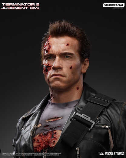 QUEEN STUDIOS - T-800 Battle Damaged (Mechanical) Life-Size Bust