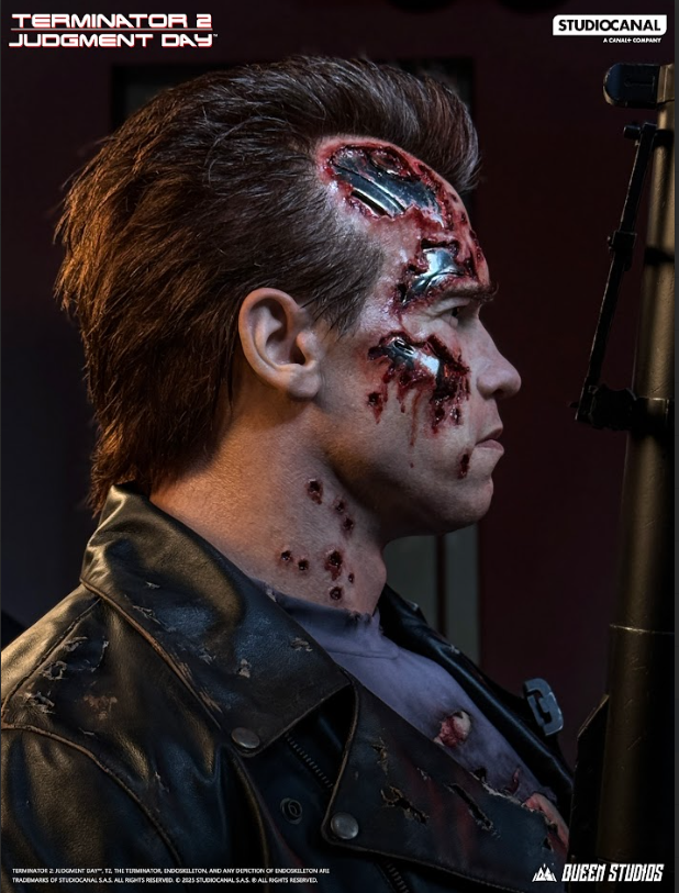 QUEEN STUDIOS - T-800 Battle Damaged (Mechanical) Life-Size Bust