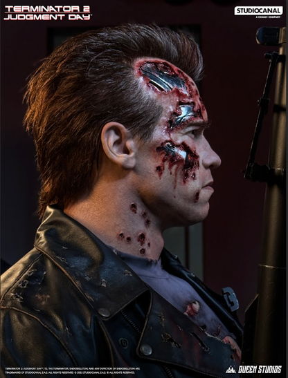 QUEEN STUDIOS - T-800 Battle Damaged (Mechanical) Life-Size Bust