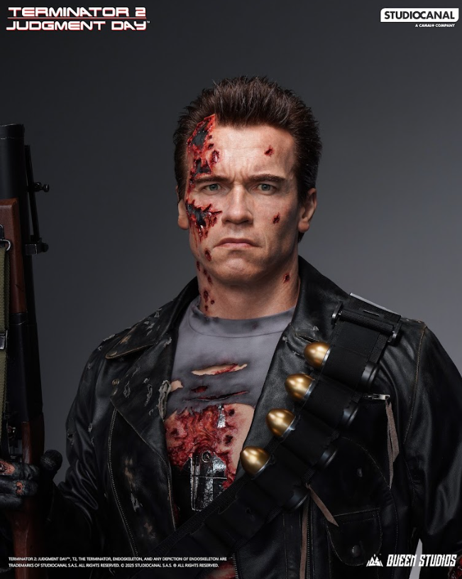 QUEEN STUDIOS - T-800 Battle Damaged (Mechanical) Life-Size Bust