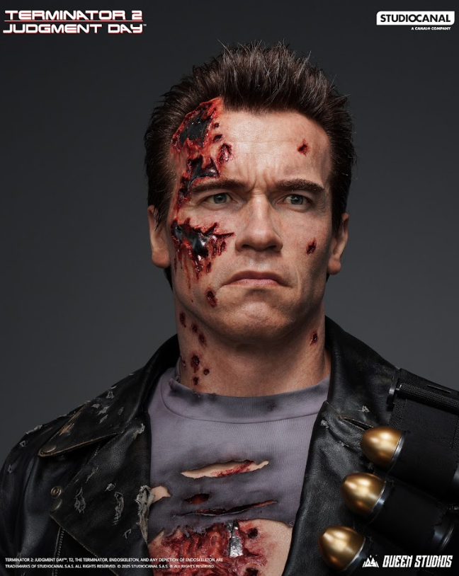 QUEEN STUDIOS - T-800 Battle Damaged (Mechanical) Life-Size Bust