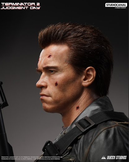 QUEEN STUDIOS - T-800 Battle Damaged (Mechanical) Life-Size Bust