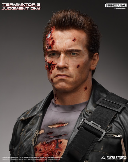 QUEEN STUDIOS - T-800 Battle Damaged (Mechanical) Life-Size Bust