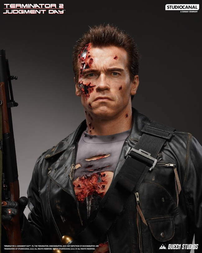 QUEEN STUDIOS - T-800 Battle Damaged (Mechanical) Life-Size Bust