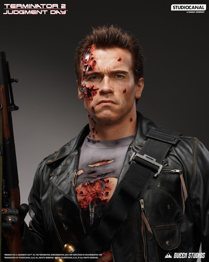 QUEEN STUDIOS - T-800 Battle Damaged (Mechanical) Life-Size Bust