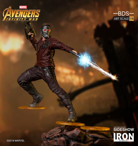 IRON STUDIO - Marvel - Avengers Infinity War - Star-Lord Battle Diorama Set 1:10