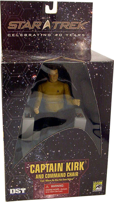 DIAMOND SELECT TOYS - Star Trek Captain Kirk and Command Chair