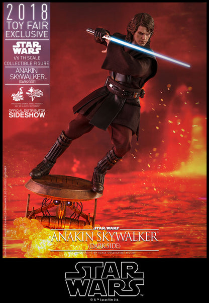 HOT TOYS - Star Wars - Episode III Revenge of The Sith - Anakin Skywalker Dark Side 2018 1:6 Action Doll Toy Fair EXCLUSIVE