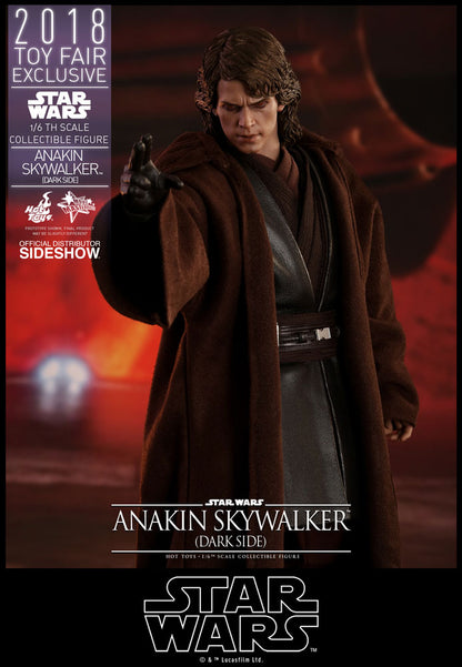 HOT TOYS - Star Wars - Episode III Revenge of The Sith - Anakin Skywalker Dark Side 2018 1:6 Action Doll Toy Fair EXCLUSIVE