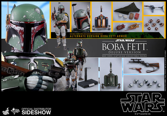 HOT TOYS - Star Wars - Episode V The Empire Strikes Back - Boba Fett DeLuxe- Movie Masterpiece 1:6 Action Doll MMS464