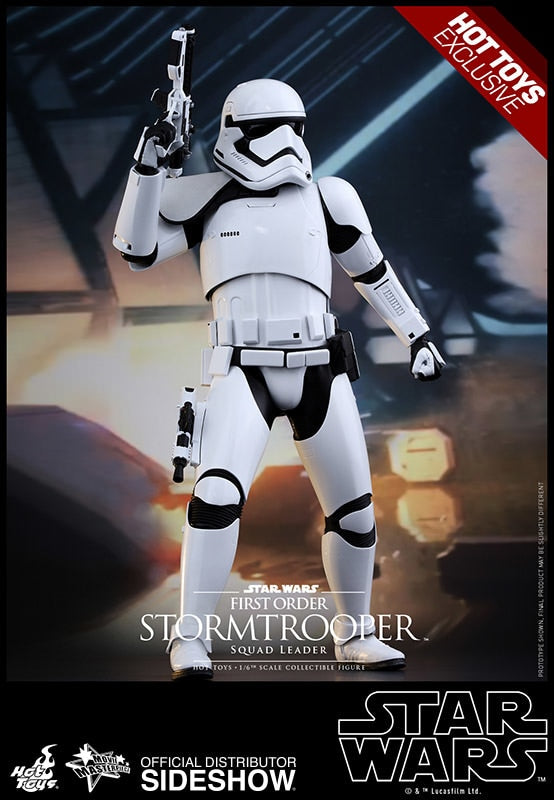 HOT TOYS EXCLUSIVE - STAR WARS - Episode VII: The Force Awakens - First Order Stormtrooper (Squad Leader) - Movie Masterpiece