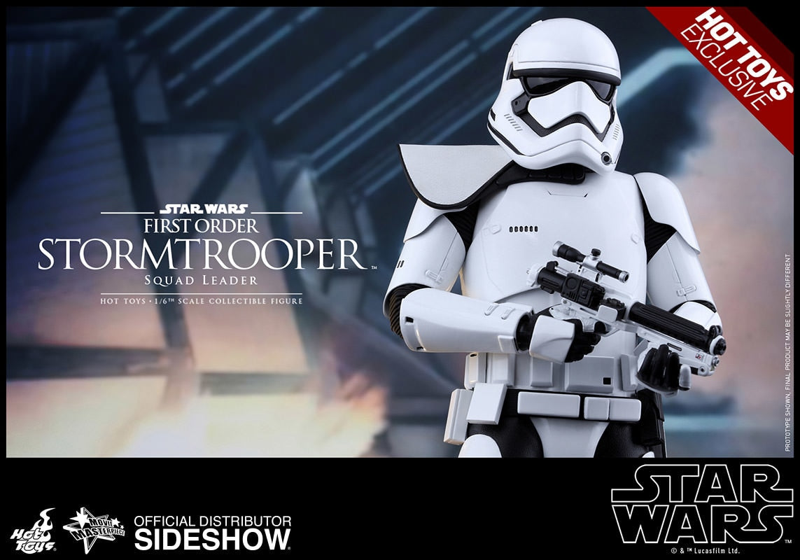 HOT TOYS EXCLUSIVE - STAR WARS - Episode VII: The Force Awakens - First Order Stormtrooper (Squad Leader) - Movie Masterpiece