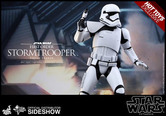 HOT TOYS EXCLUSIVE - STAR WARS - Episode VII: The Force Awakens - First Order Stormtrooper (Squad Leader) - Movie Masterpiece