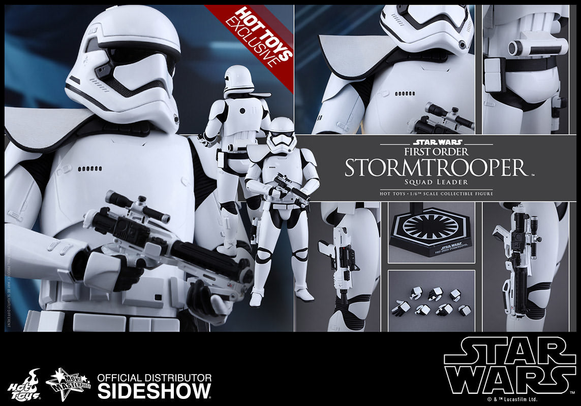 HOT TOYS EXCLUSIVE - STAR WARS - Episode VII: The Force Awakens - First Order Stormtrooper (Squad Leader) - Movie Masterpiece