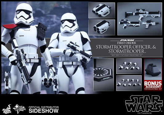 HOT TOYS - Star Wars - Episode VII The Force Awakens - First Order Stormtrooper Officer and Stormtrooper - Movie Masterpiece 1:6 Action Doll