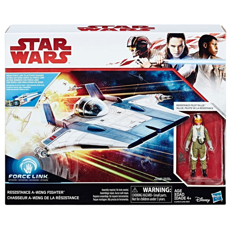 HASBRO - Star Wars Force Resistance A-Wing Fighter and Resistance Pilot Tallie Figure