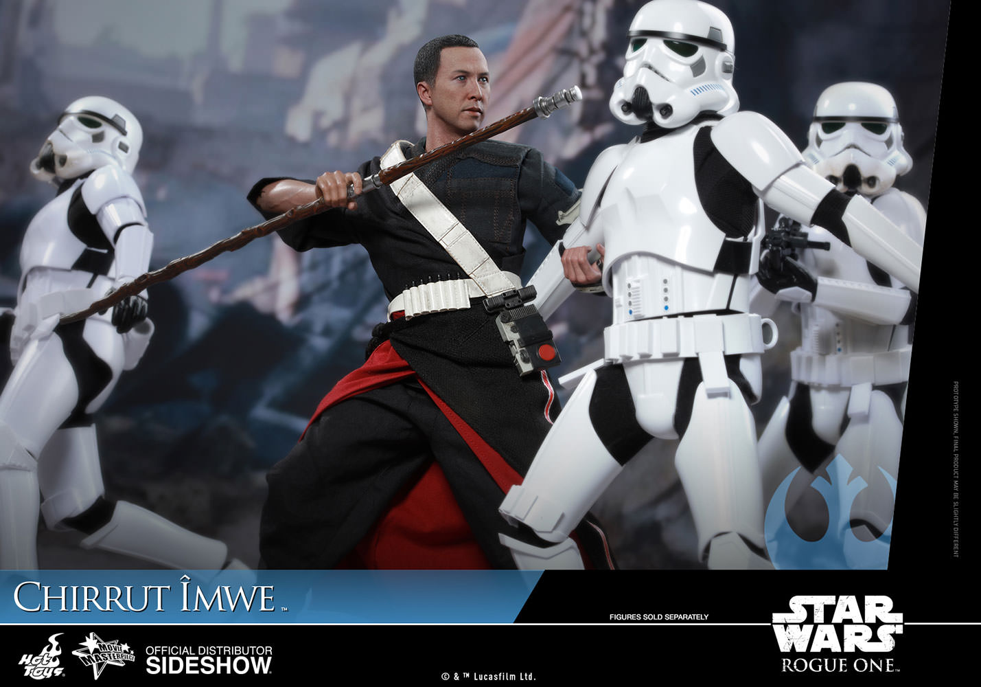 HOT TOYS - Star Wars - Rogue One A Star Wars Story - Chirrut Îmwe - Movie Masterpiece 1:6 Action Doll