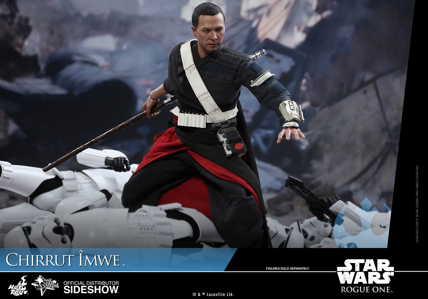 HOT TOYS - Star Wars - Rogue One A Star Wars Story - Chirrut Îmwe - Movie Masterpiece 1:6 Action Doll