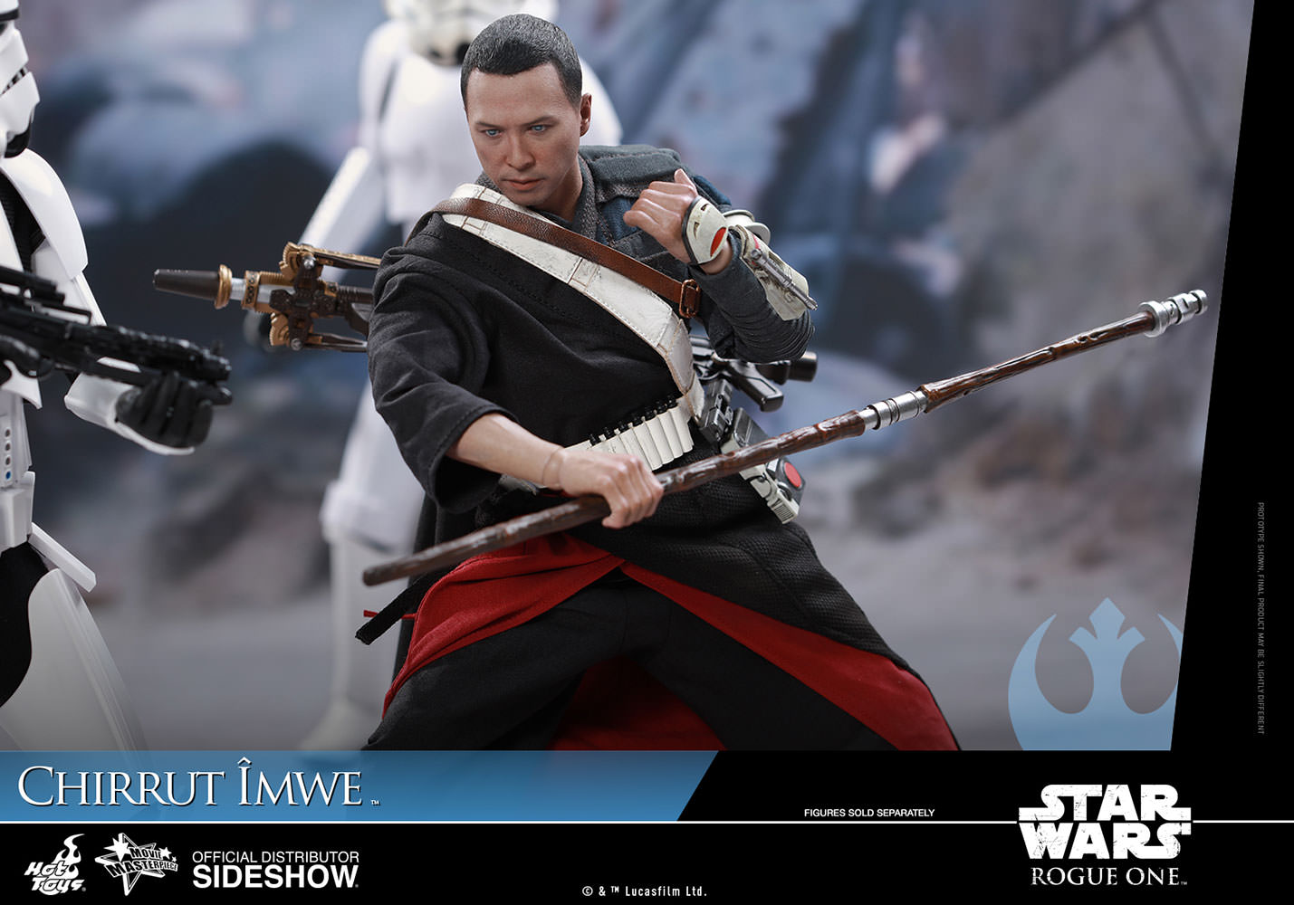 HOT TOYS - Star Wars - Rogue One A Star Wars Story - Chirrut Îmwe - Movie Masterpiece 1:6 Action Doll