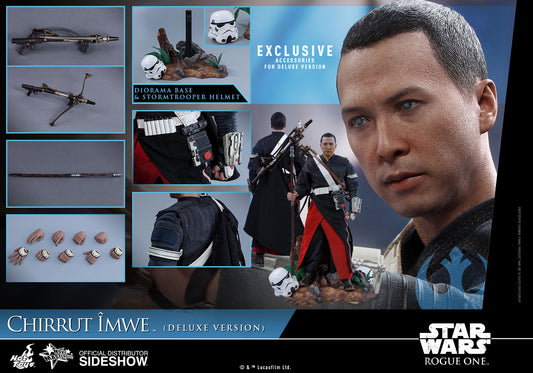 HOT TOYS - Star Wars - Rogue One A Star Wars Story - Chirrut Îmwe (DeLuxe Ver) - Movie Masterpiece 1:6 Action Doll